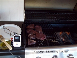 Grill Set Up for Steaks