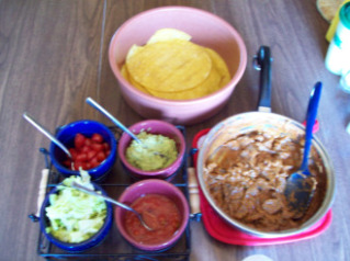 Served with guacamole, lettuce, tomatoes and salsa