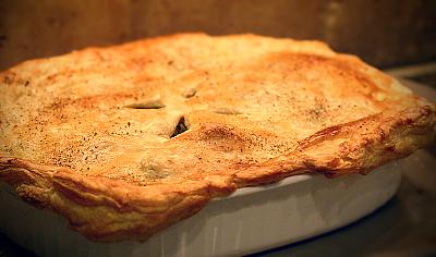Elk Tarragon Vegetable Potato Pie