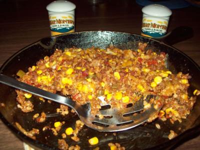 Spanish Rice and Ground Elk